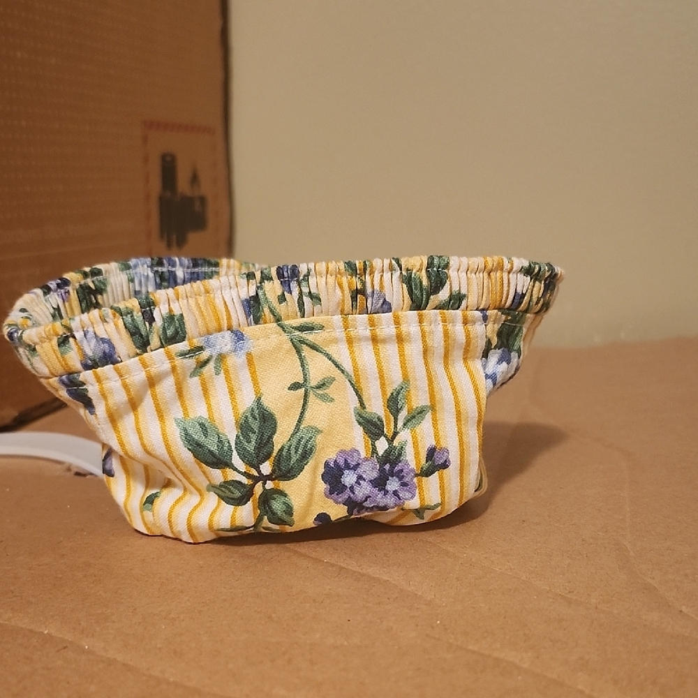 Rose Trellis Fabric Liner, LONGABERGER Business Card Basket